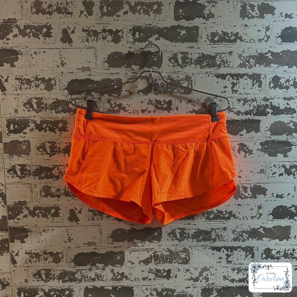 Lululemon Speed-Up Short in Highlight Orange